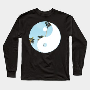 Palm tree yin yang whatevaah Long Sleeve T-Shirt